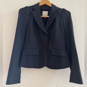 Navy pinstriped Rebecca Taylor blazer